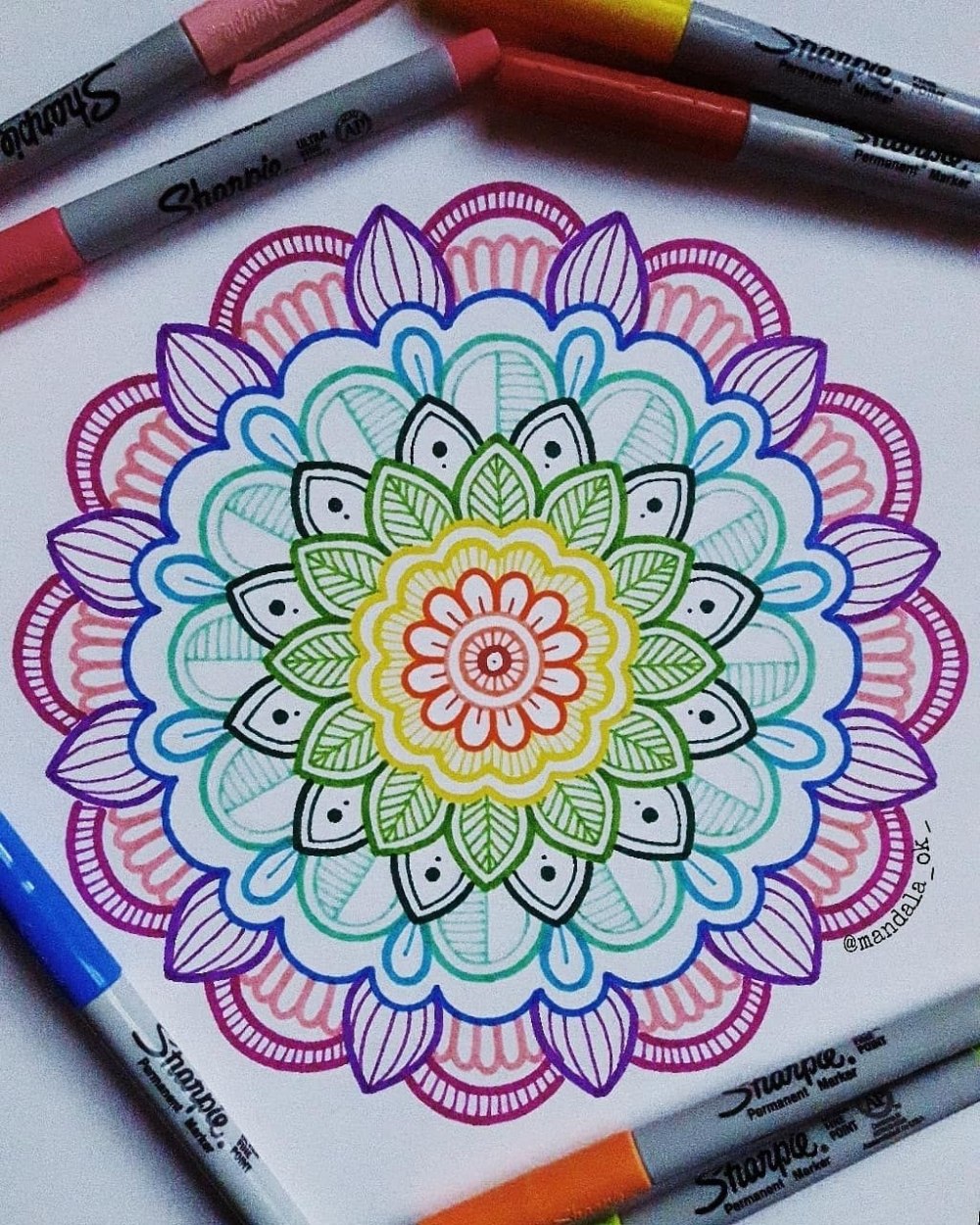 Красивые рисунки цветными ручками