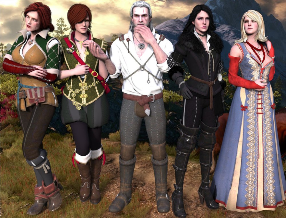 Shani Witcher 3 Геральт