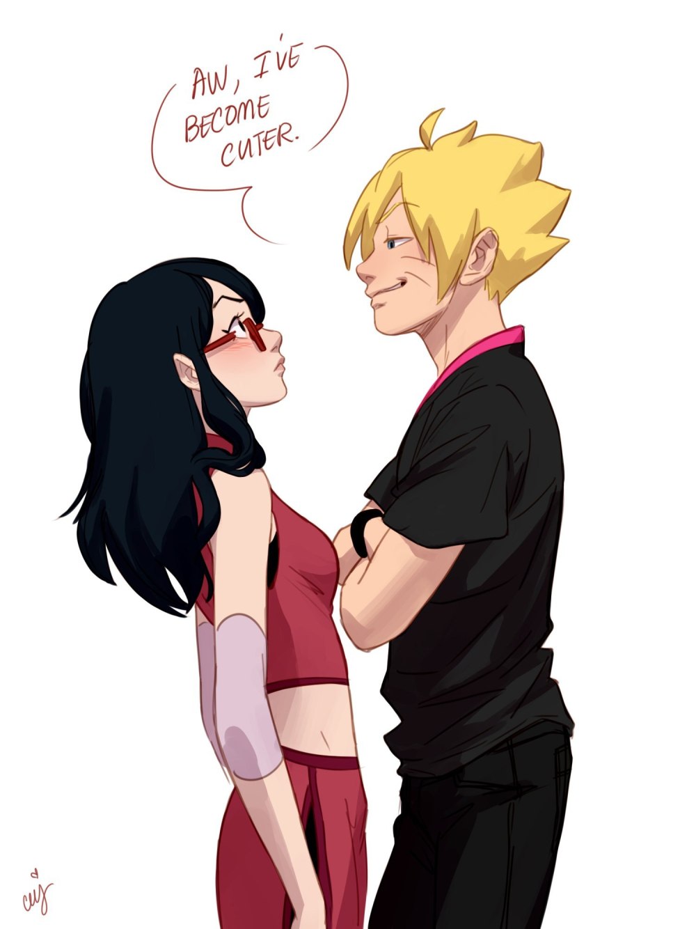 Boruto Sarada любовь