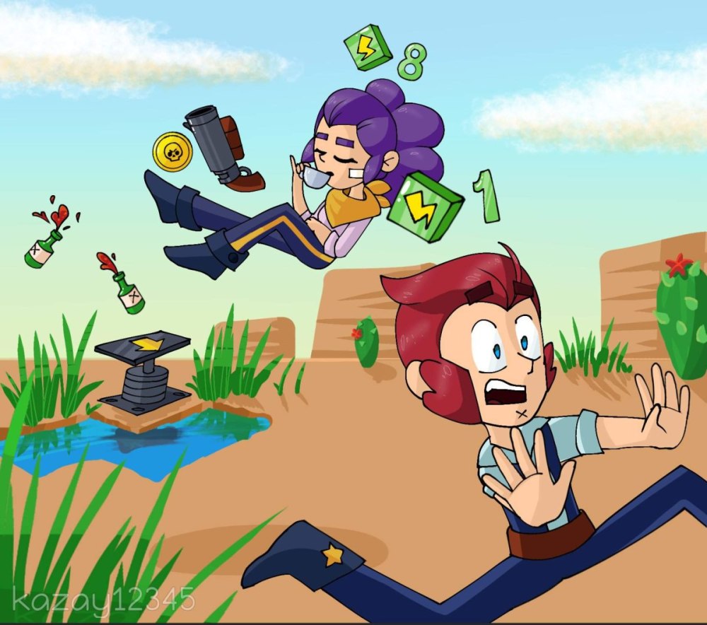 Brawl Stars Леон и Шелли