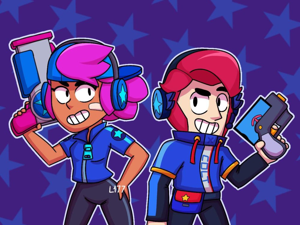 Шелли и Кольт из Brawl Stars