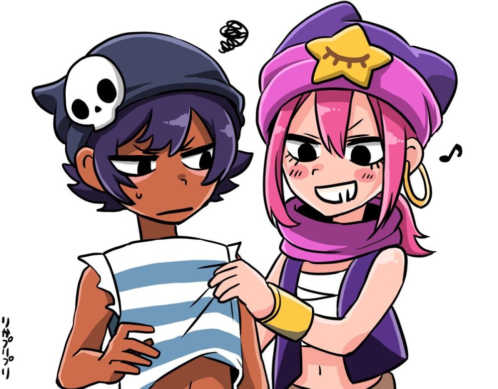 Brawl Stars Сэнди и Леон арт