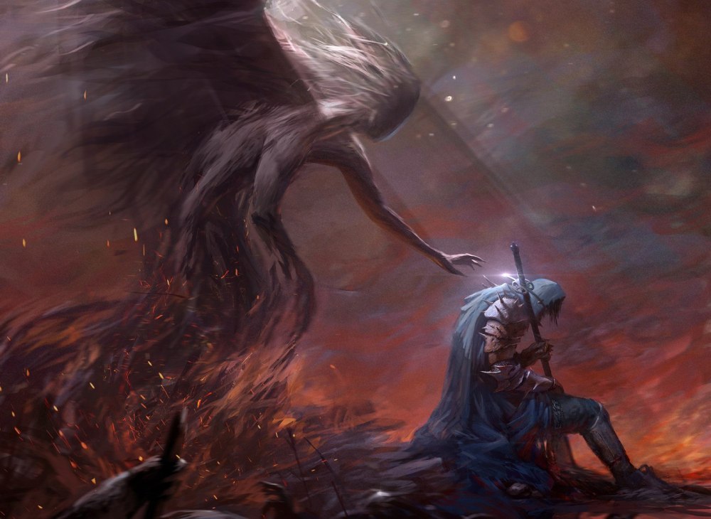 Ангел Dark Souls Art