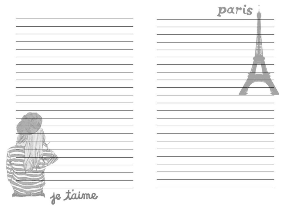 Распечатки для блокнота