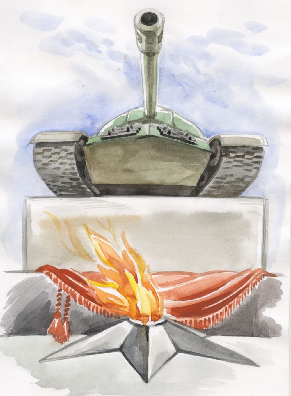 Рисунок вечногого огня