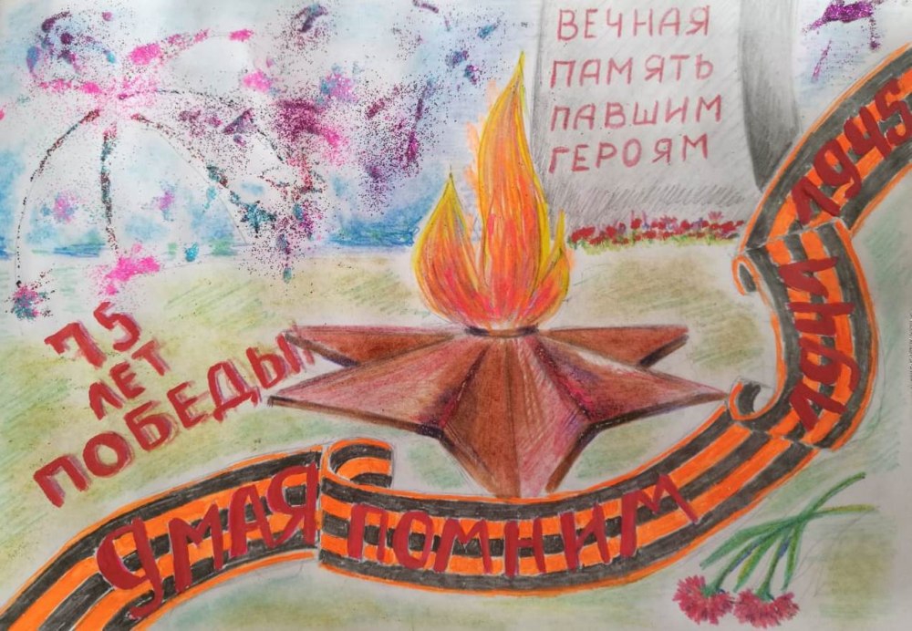 Вечный огонь рисунок 1 класс