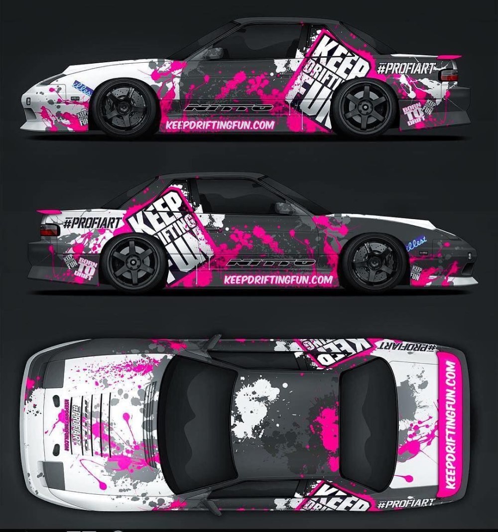 Винилы на Nissan sx180 МТА