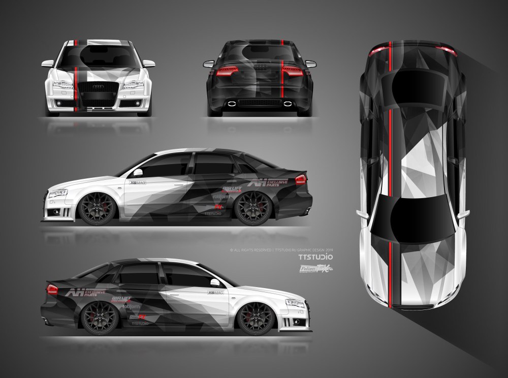Винилы на развёртка Audi rs7