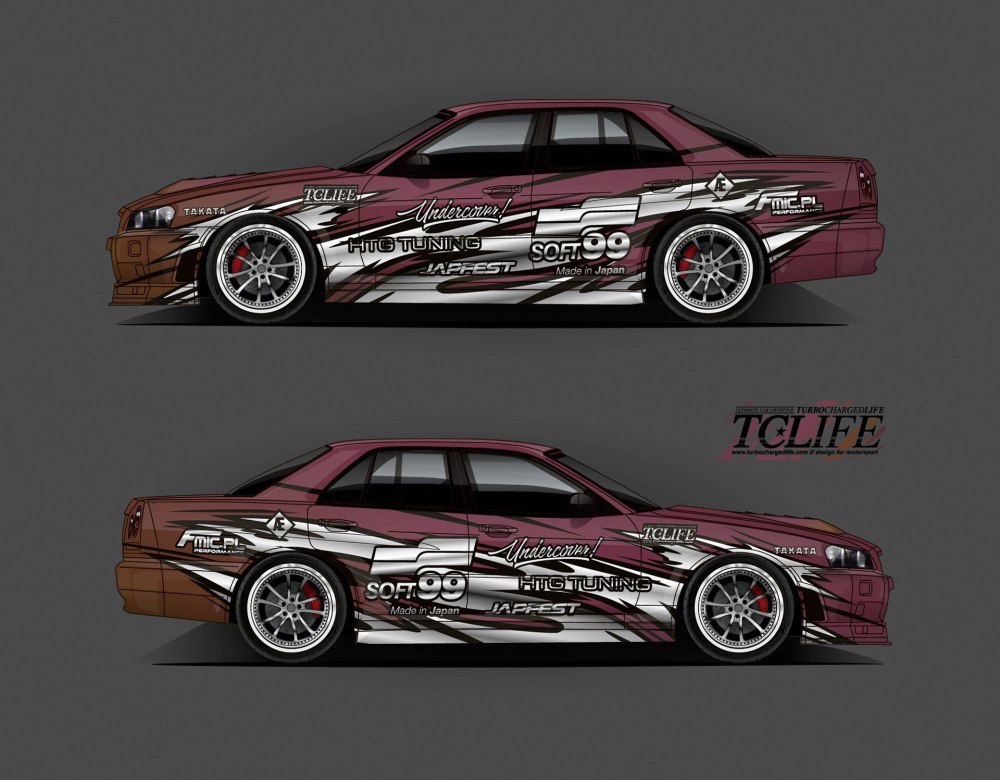 Развертки винила на Nissan Silvia s13