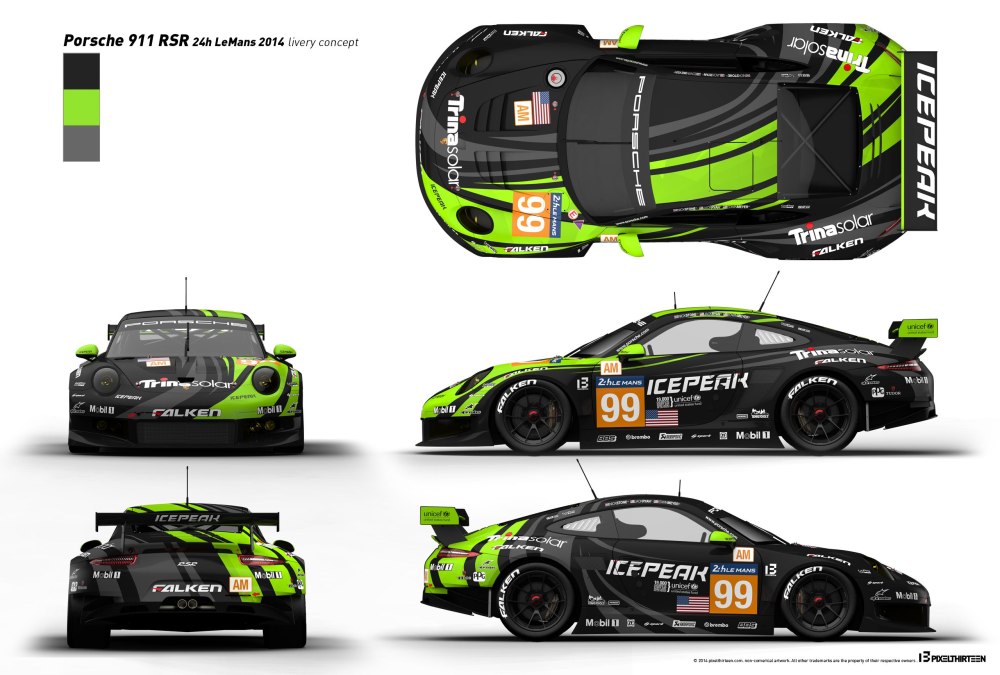 Porsche 911 RSR livery