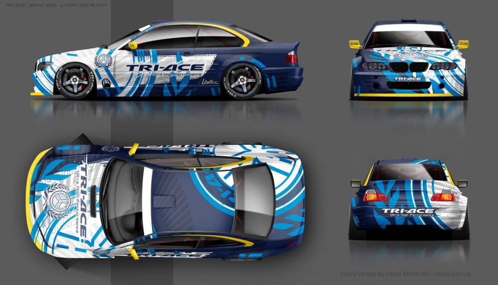 Развертка винила BMW e46