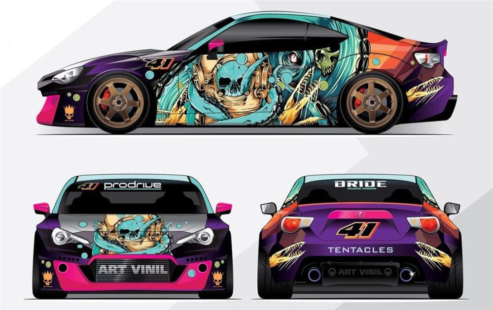 Развертка винила на Subaru BRZ