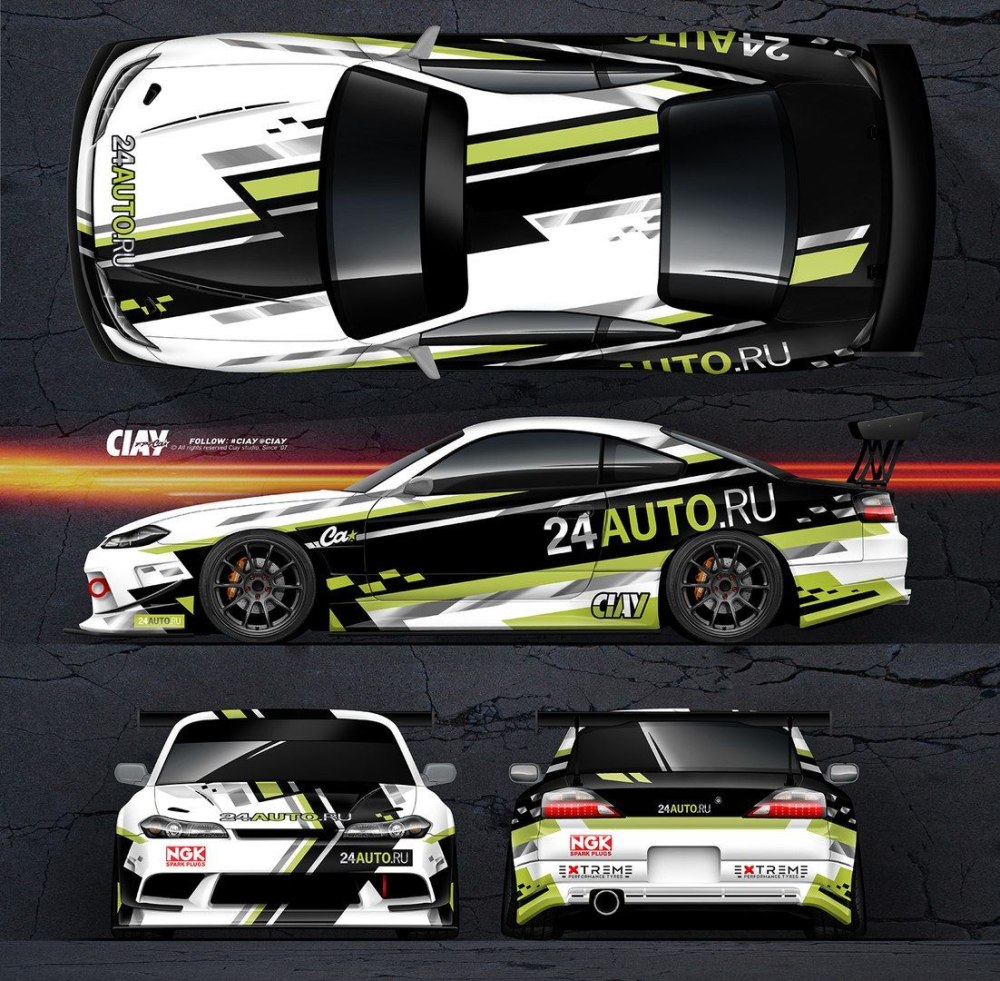 Nissan Silvia s15 винил развертка