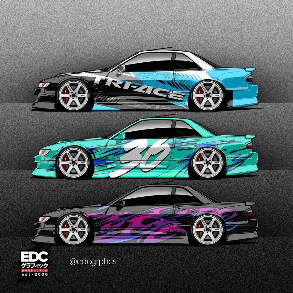 Nissan 180sx винилы чертежи