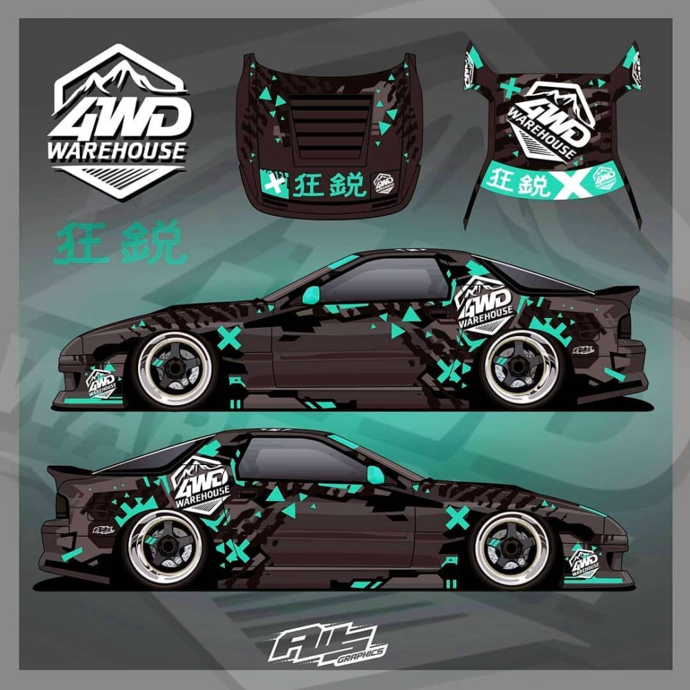 Nissan 180sx винилы чертежи