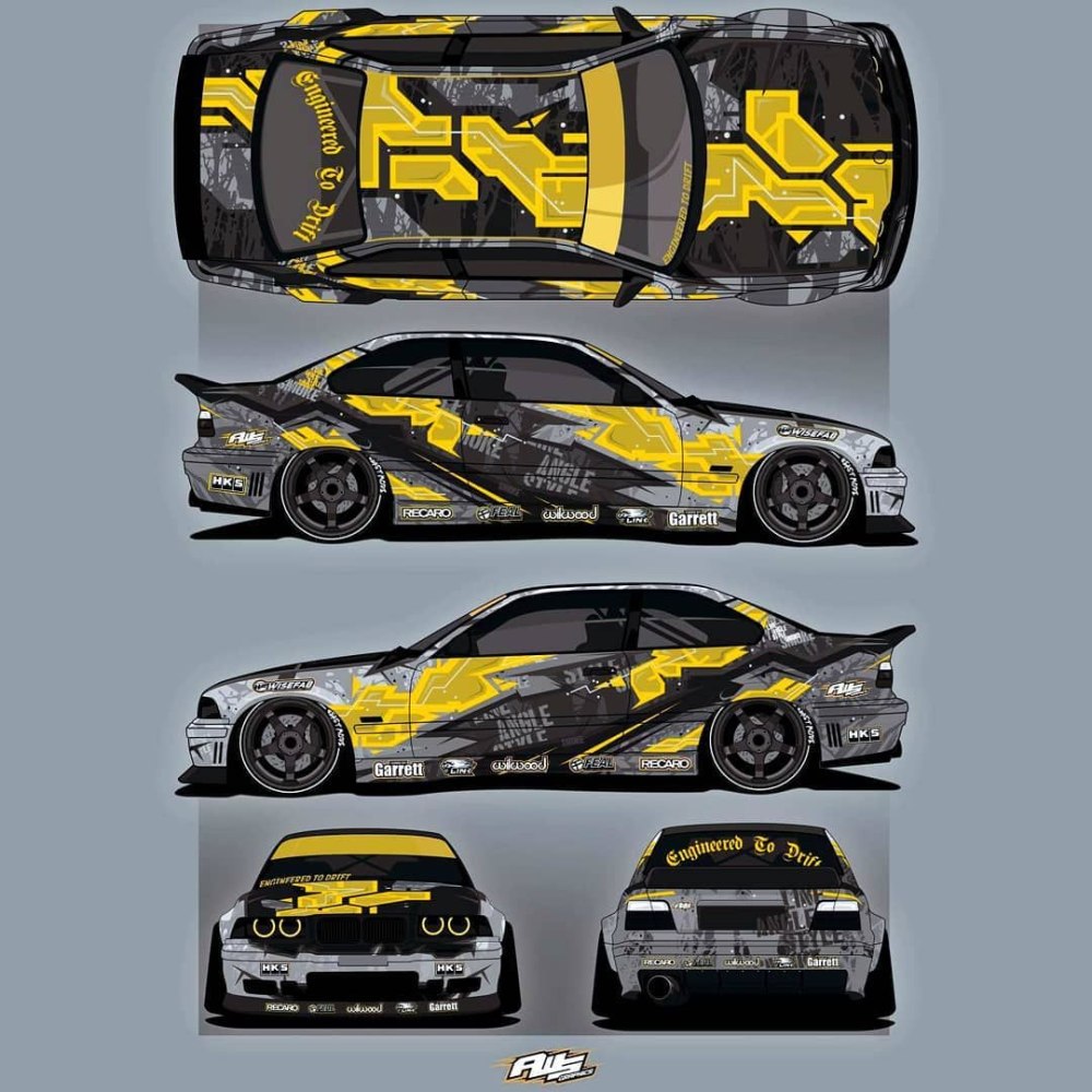 Развертка винила BMW e46