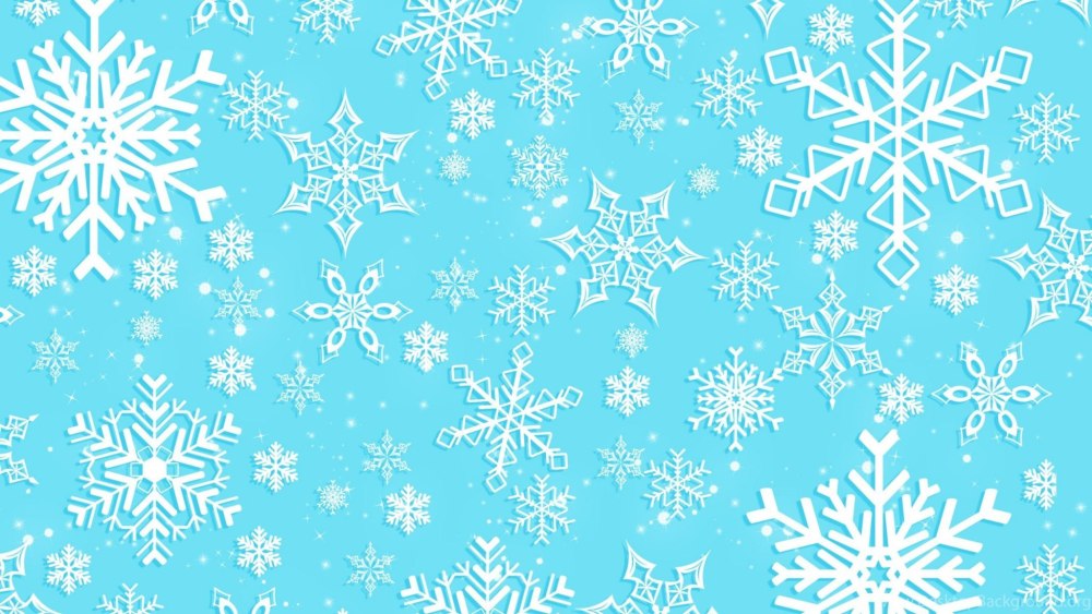 Фон снежинки