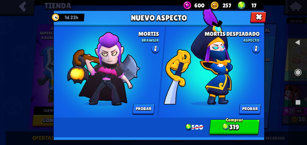 Brawl Stars Мортис разбойник