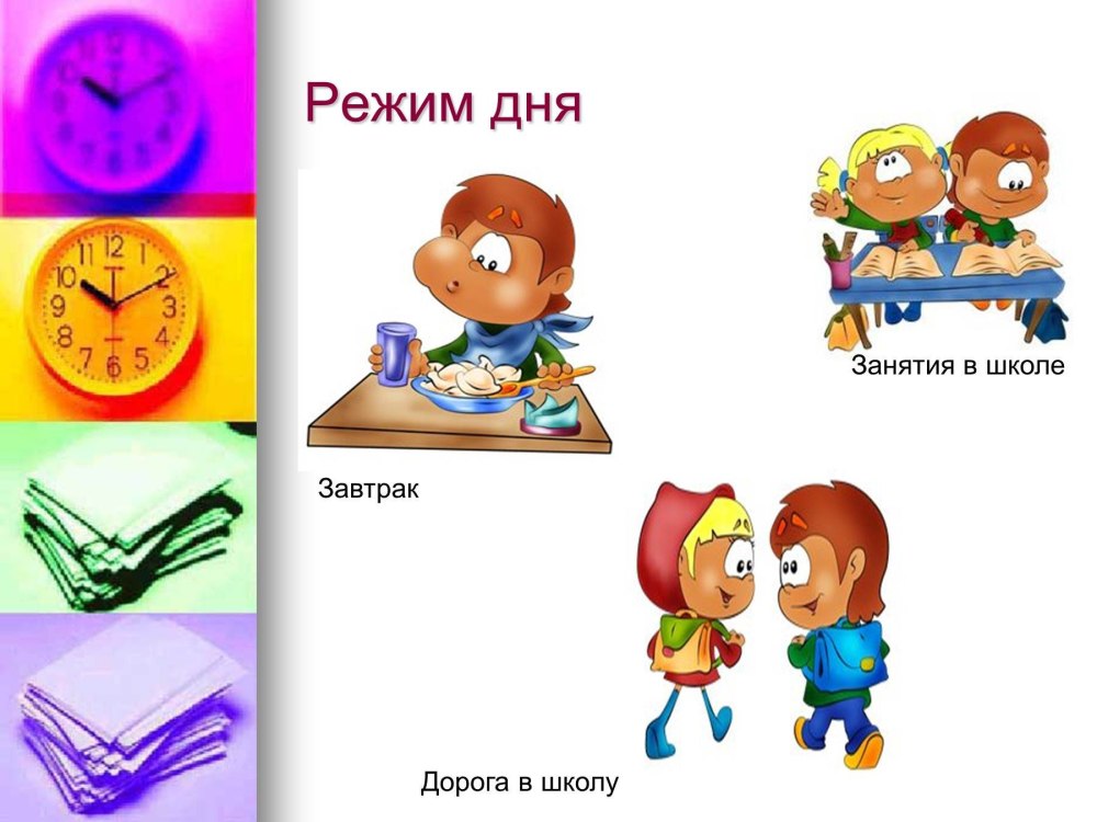 Режим дня школьника 2 класс