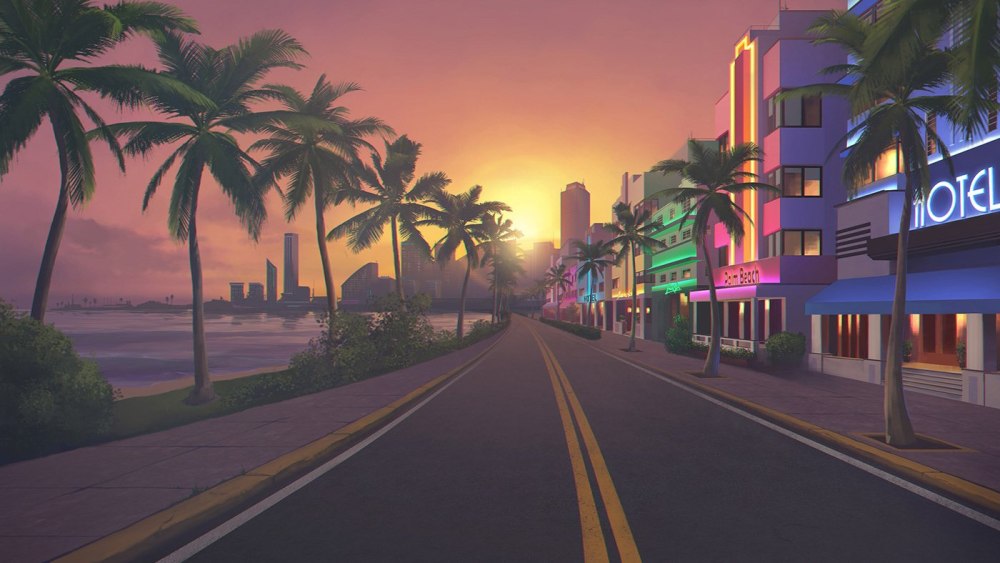 GTA vice City Retro Wave