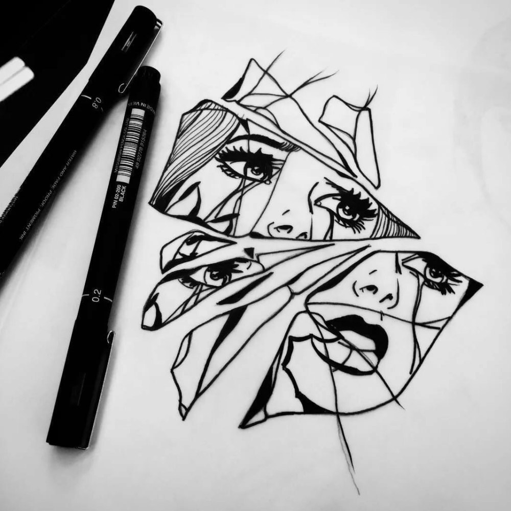Рисунки для срисовки фломастерами