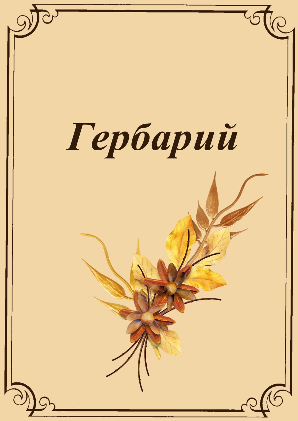 Гербарий титульный лист