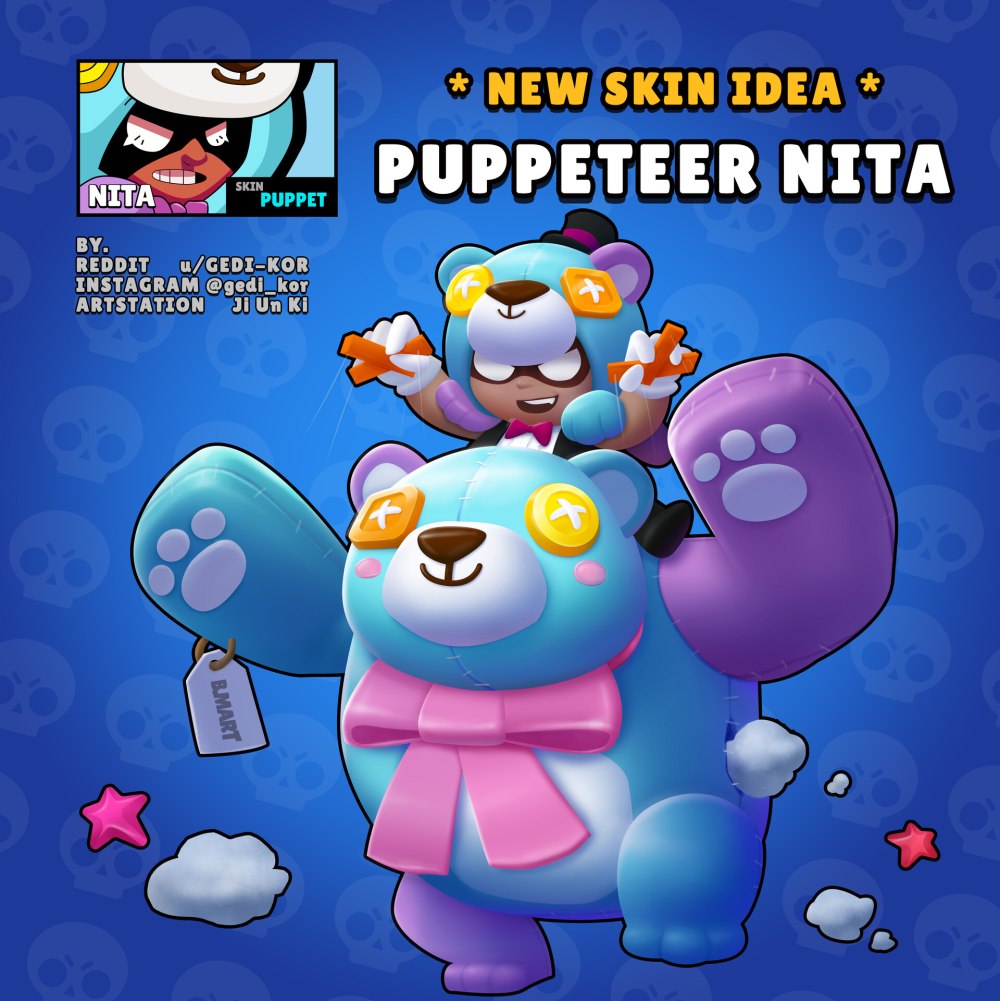 Арты ниты из Brawl Stars