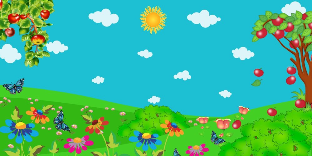 Красивый фон для детского сада Лесная