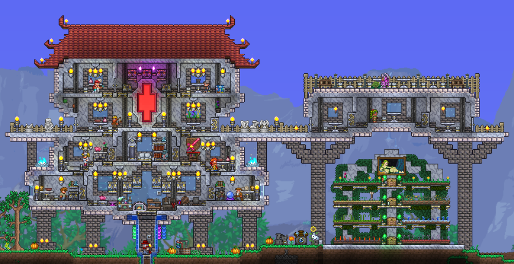 Terraria золотой дом
