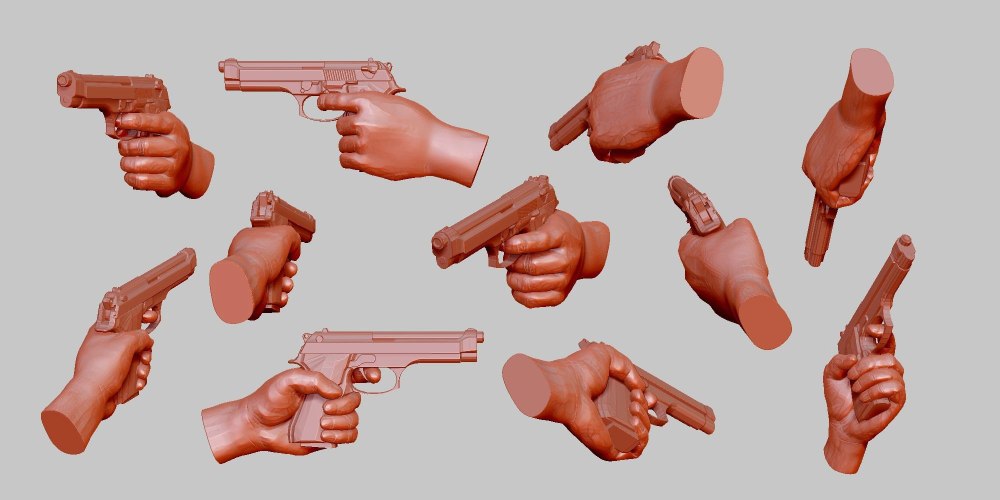 Low Poly оружие референс