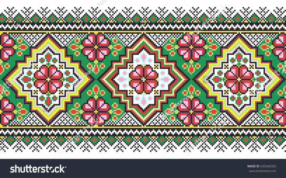 Узор полоска рушник