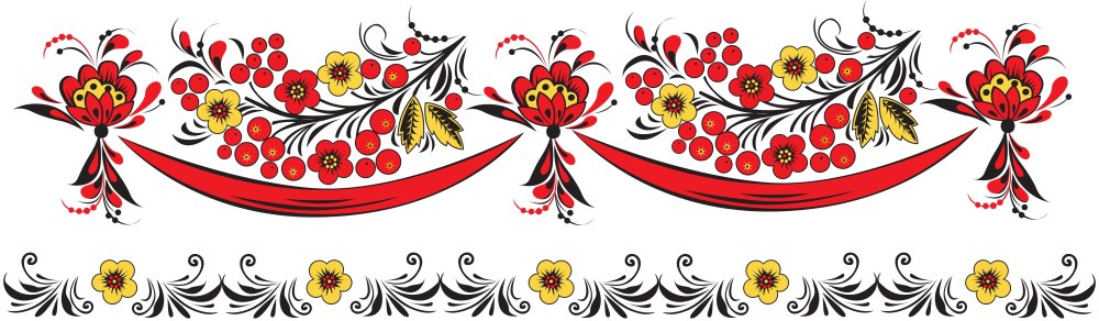 Русский орнамент в полосе