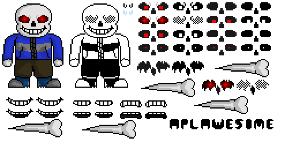 Bone Undertale Sprite