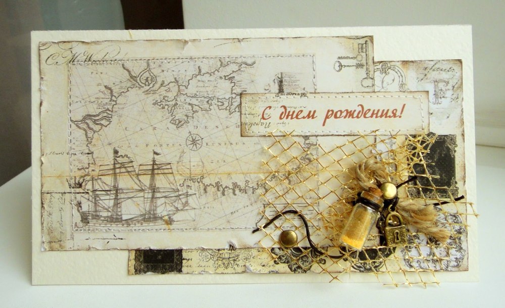 Старая бумага с орнаментом