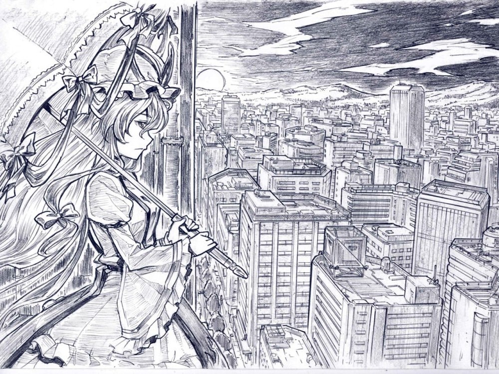 Пейзаж рисунок