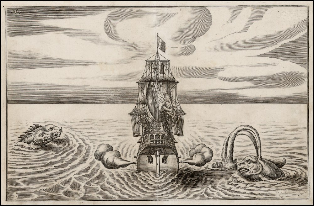 Море гравюра