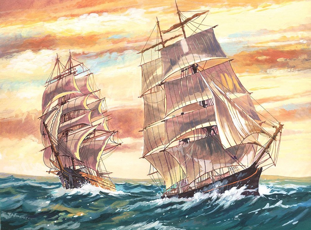Roy Cross художник парусники