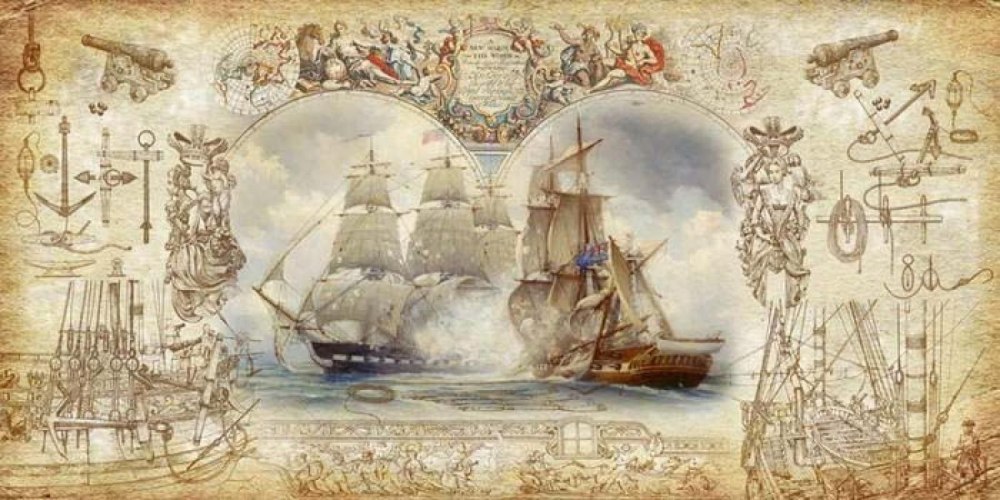 Рисунки на морскую тему корабли баталии
