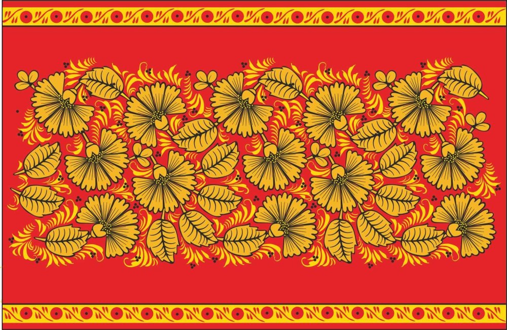 Хохлома полоска