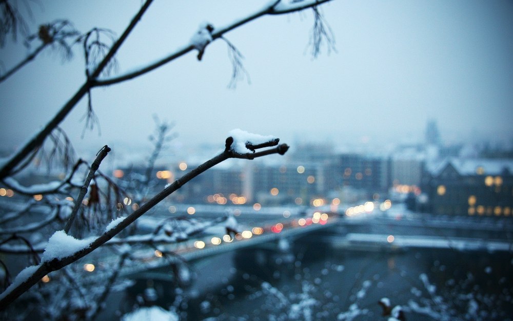 Зимнее утро в городе