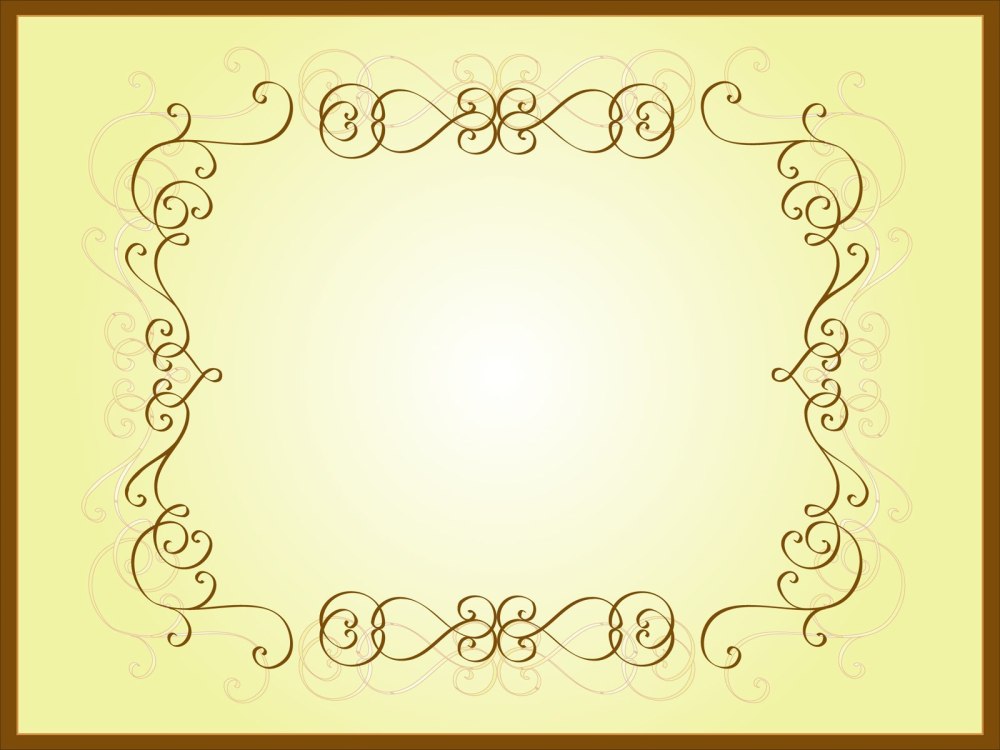 Рамки узорные цветные