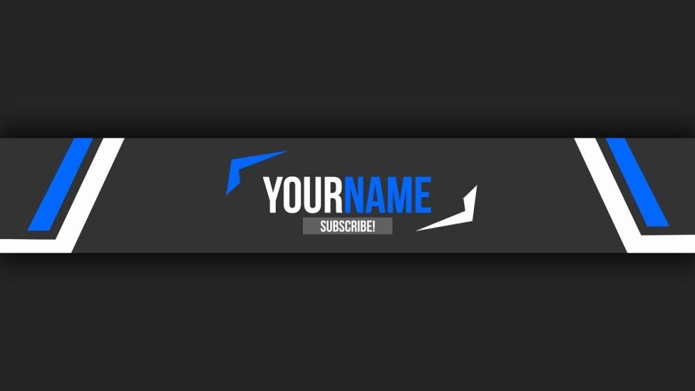 Заготовка шапки для youtube