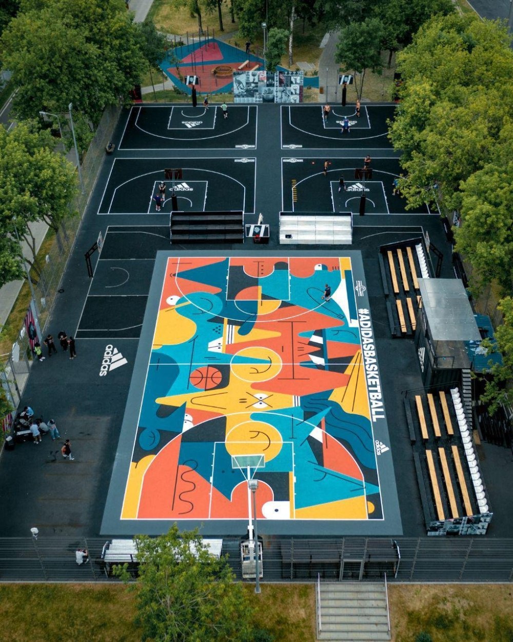 Adidas Central Court баскетбольная площадка