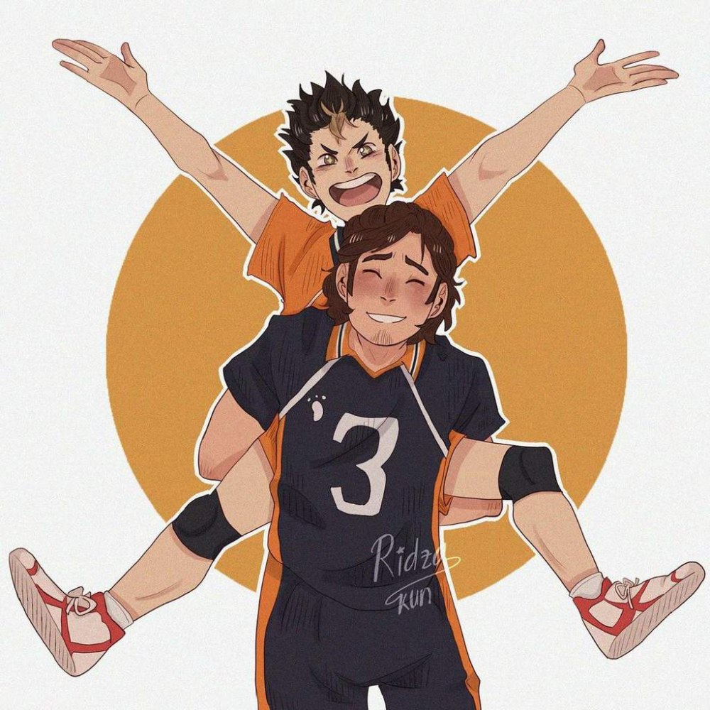 Haikyuu Нишиноя и Асахи