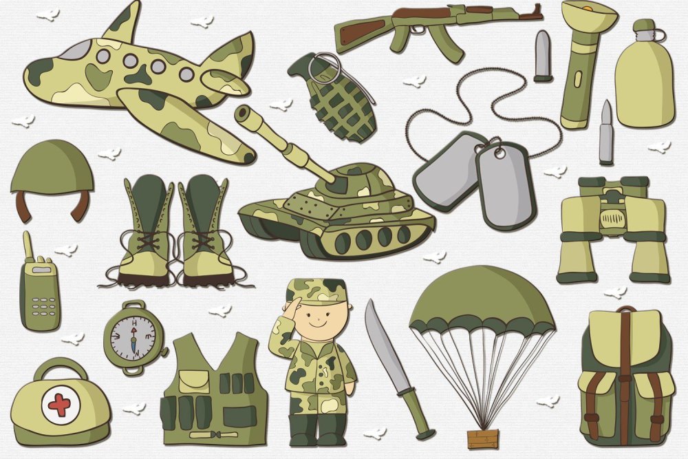 Наклейки на военную тематику