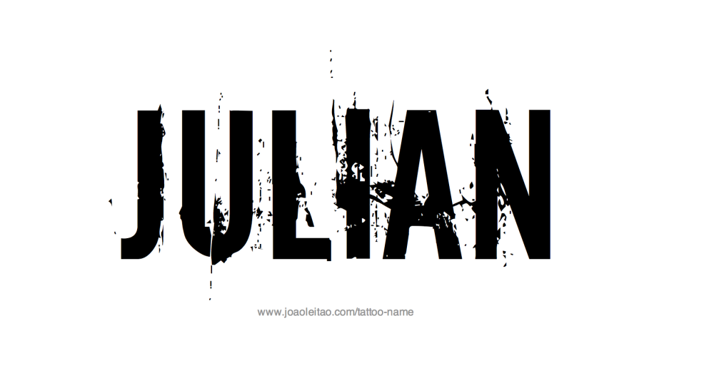 Julia надпись шрифтом