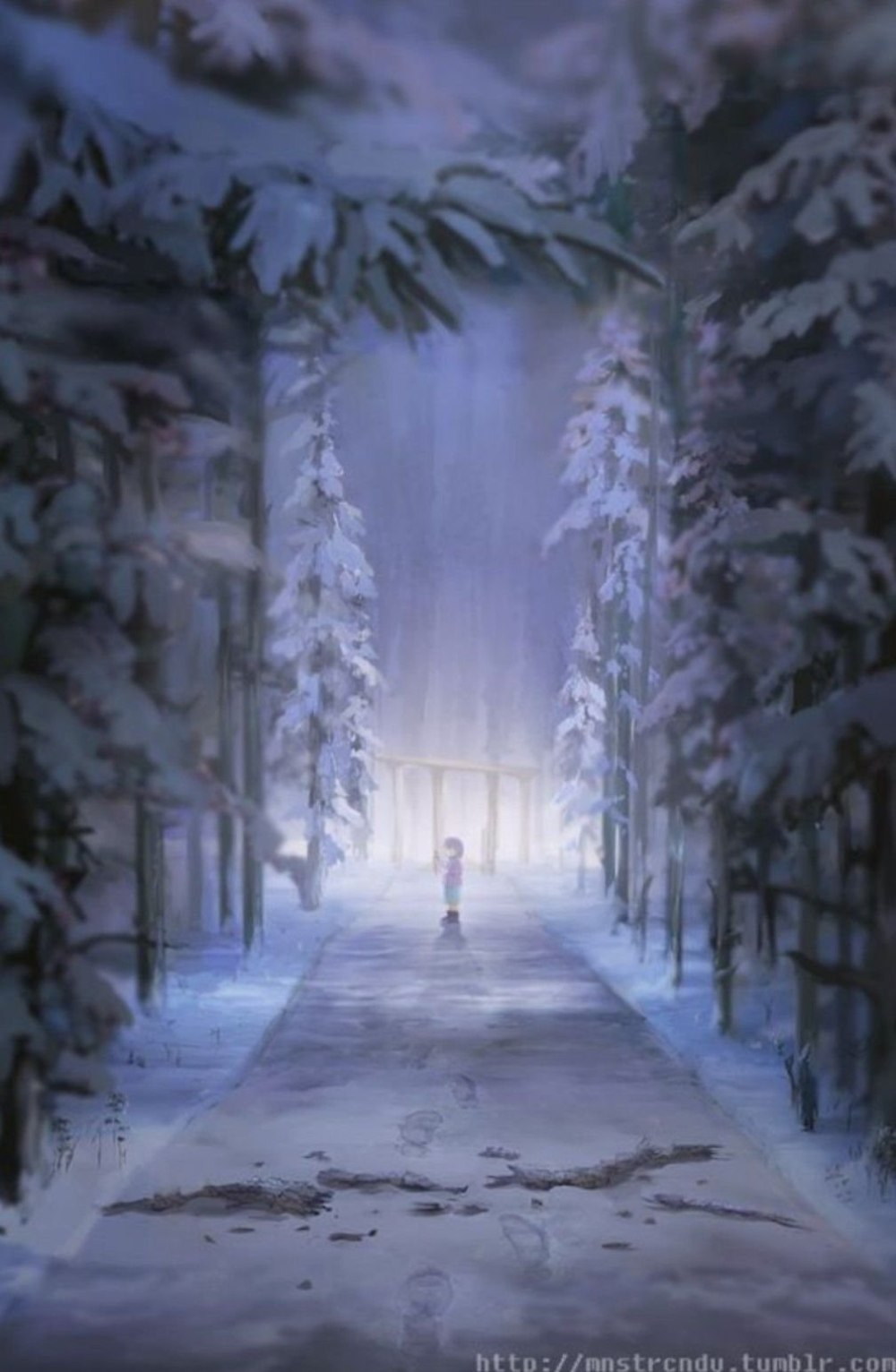 Undertale Сноуден лес