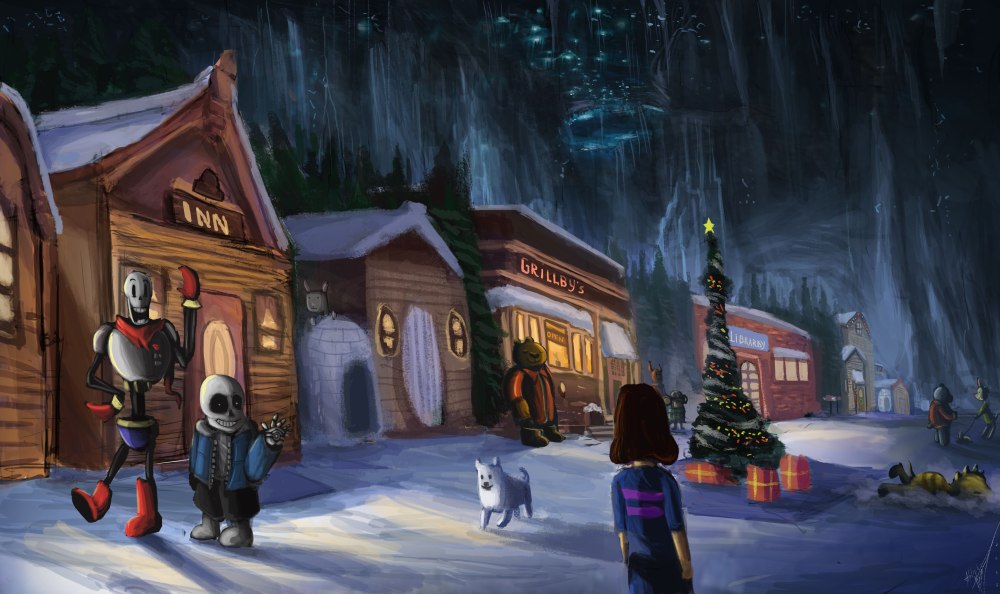 Undertale фон Сноуден