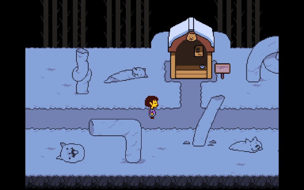 Сноуден Undertale карта