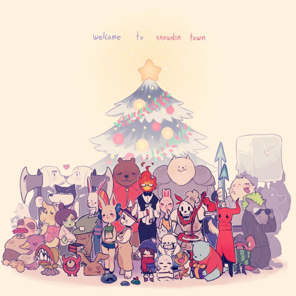 Undertale Сноуден арт